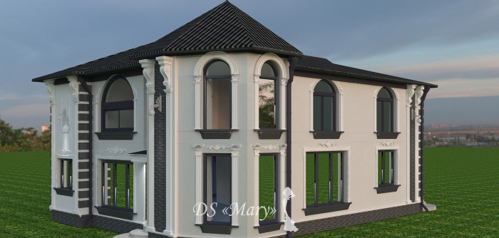 Projekt elewacji domu Kraków