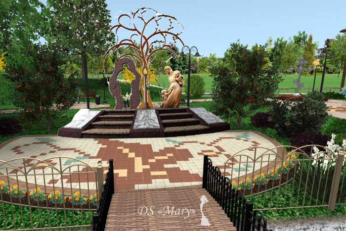 Projektowanie alejki w parku dla spaceru