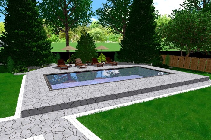 Projekt basenu w ogrodzie