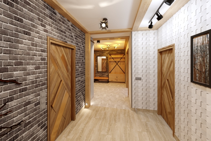 Projekt wnętrza korytarzu