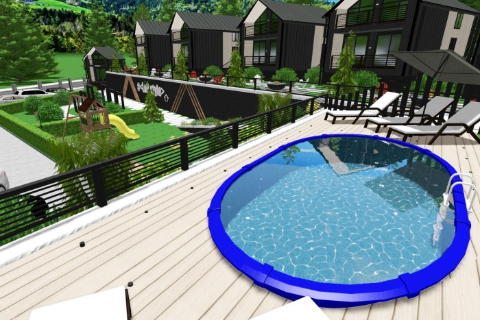 Miejsce na grolla przy hotelu