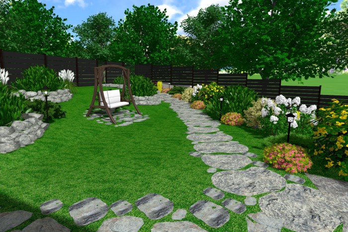 Odpoczynkowa zona w ogrodzie