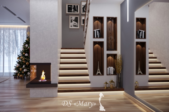 Klatka schodowa drewniana